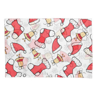Seamless Christmas pattern, festive design. Pillowcase