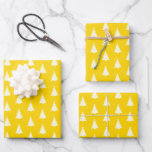 Seamless Christmas Tree on Yellow Wrapping Paper Sheet<br><div class="desc">It's December and Christmas season again. One of the seasons of the year to receive and give gifts. By the way, are you looking for wrapping paper to wrap the gift that you will give this Christmas season? Do you also prefer simple design? Please see this seamless pattern of Christmas...</div>
