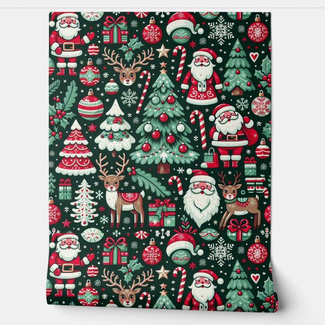 Seamless CHRISTMAS Wallpaper (Unrolling)