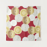 Seamless chrysanthemum pattern in the Japanese tra