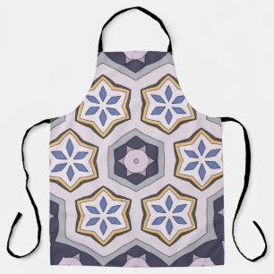 Seamless circular vintage pattern. Coloured decora Apron