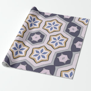 Seamless circular vintage pattern. Coloured decora Wrapping Paper
