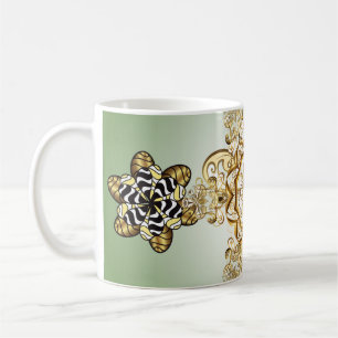 Seamless classic vintage golden pattern. Vintage i Coffee Mug