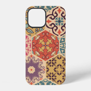 Seamless colorful patchwork tile with Islam, Arabi iPhone 12 Case