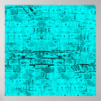 Seamless colour grunge turquoise. Halftone element