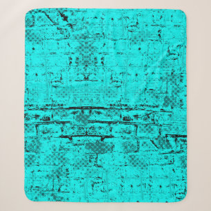 Seamless colour grunge turquoise. Halftone element Sherpa Blanket