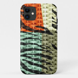 Seamless colourful animal skin texture of zebra iPhone 11 case