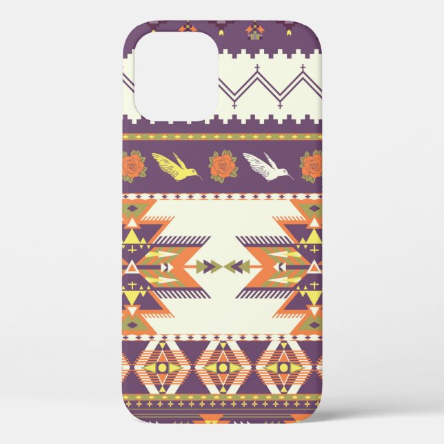Seamless colourful aztec pattern Case-Mate iPhone case (Back)