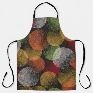 Seamless colourful circles pattern. Abstract vinta Apron
