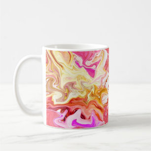 Seamless colourful marble texture, abstract patter coffee mug