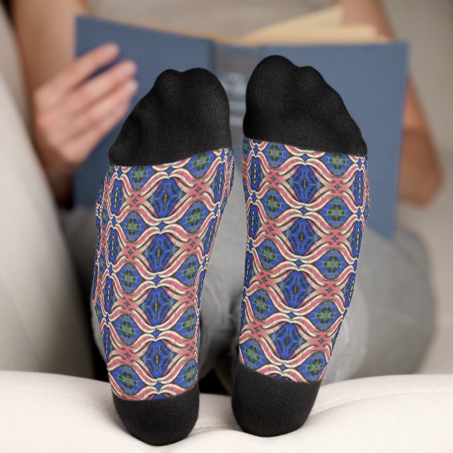 Seamless colourful pattern socks (Bottom)