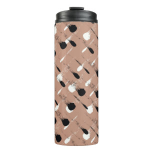 Seamless colourful watercolor pattern thermal tumbler