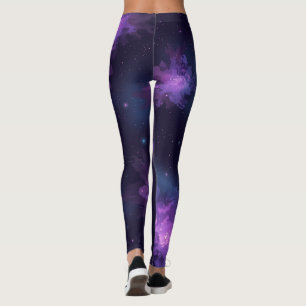 Seamless Cosmic Galaxy Leggings Nebula Stars Spa
