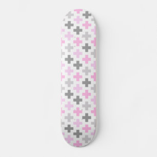 Seamless Cross Pattern Skateboard