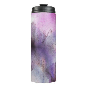seamless cubism purple abstract art thermal tumbler