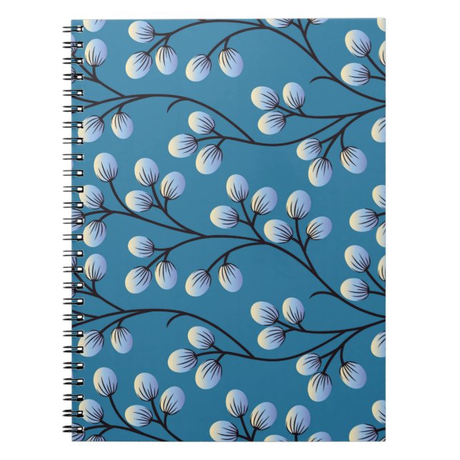 Seamless cute floral pattern design notebook (Front)