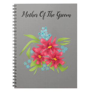 Seamless cute red flowers floral pattern cartoon b notebook