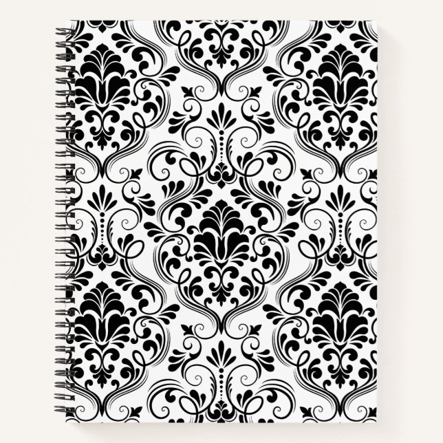 Seamless Damask Notebook (Front)