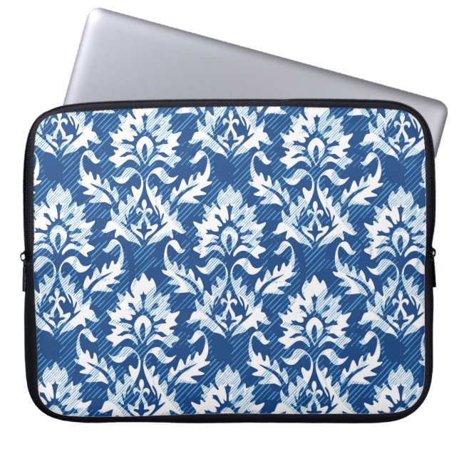 Seamless damask pattern laptop sleeve (Front)