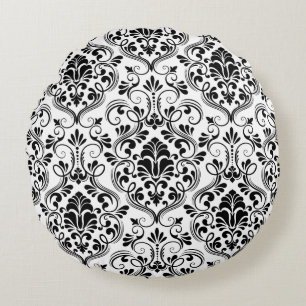 Seamless Damask  Round Cushion
