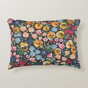 Seamless decorative elegant pattern with cute flow cushion