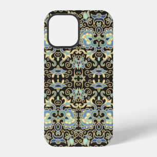 Seamless decorative Vintage laced design on golden iPhone 12 Case