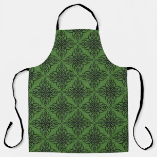 Seamless decorative vintage pattern with elegant o apron