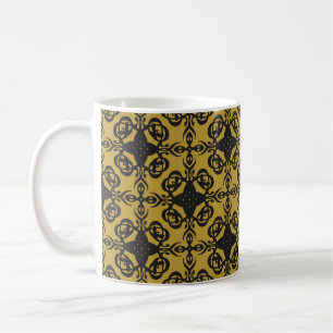 Seamless decorative vintage pattern with elegant o coffee mug