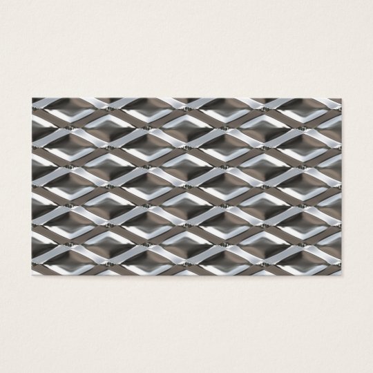Seamless Diamond Shaped Chrome Plated Metal Business Card