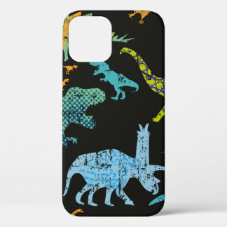 Seamless Dino pattern. Original design with t-rex, iPhone 12 Case