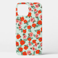 Seamless ditsy pattern in small cute wild flowers.
