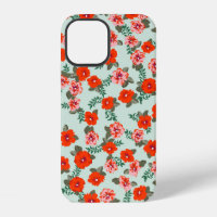 Seamless ditsy pattern in small cute wild flowers.