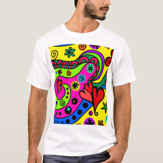 Seamless Doodle – Flowing Art T-Shirt