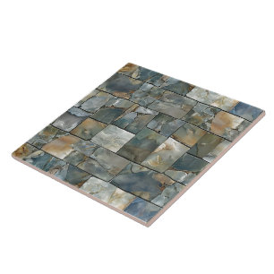 Seamless Elegant Flagstone Tile Design