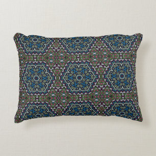 Seamless embroidery tribal ethno boho ornamental t decorative cushion