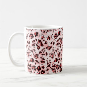 Seamless Endless Hand Drawn Watercolor Leopard Ani Coffee Mug