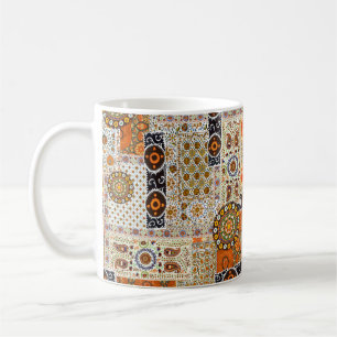 Seamless ethnic abstract digital pattern coffee mug