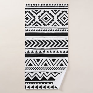 Seamless ethnic and tribal pattern. Handmade. Hori Bath Towel
