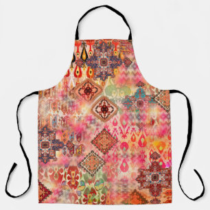 Seamless Ethnic beautiful pattern on Abstract digi Apron