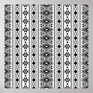 Seamless Ethnic pattern design vintageabstract, am Poster
