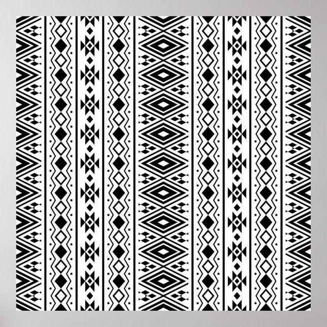 Seamless Ethnic pattern design vintageabstract, am Poster (Front)