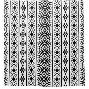 Seamless Ethnic pattern design vintageabstract, am Shower Curtain