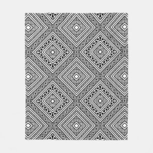 Seamless Ethnic Pattern Fleece Blanket