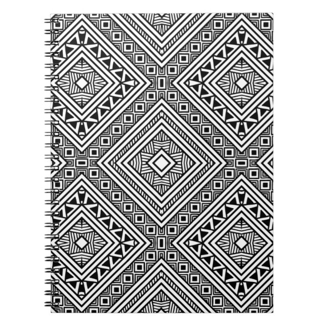 Seamless Ethnic Pattern Notebook (Front)