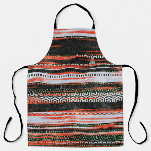 Seamless ethnic tribal pattern stripes rug design. apron