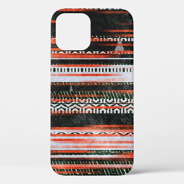 Seamless ethnic tribal pattern stripes rug design. Case-Mate iPhone case (Back)