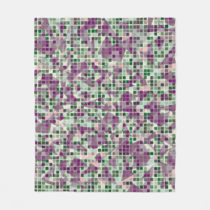 Seamless fashionable camouflage. The foreground co Fleece Blanket