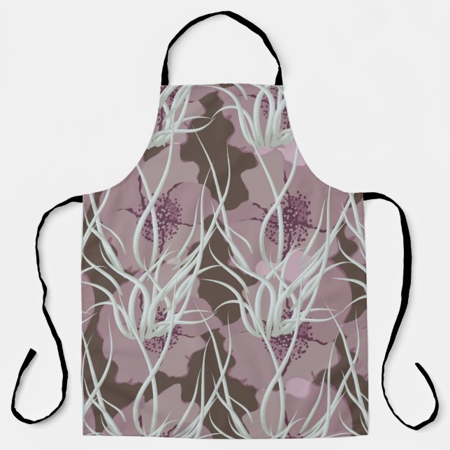 Seamless floral background,  seamless patternart,  apron (Front)