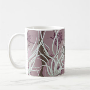 Seamless floral background, seamless patternart, coffee mug