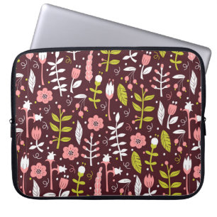 Seamless Floral Background. vintage Pattern in Doo Laptop Sleeve